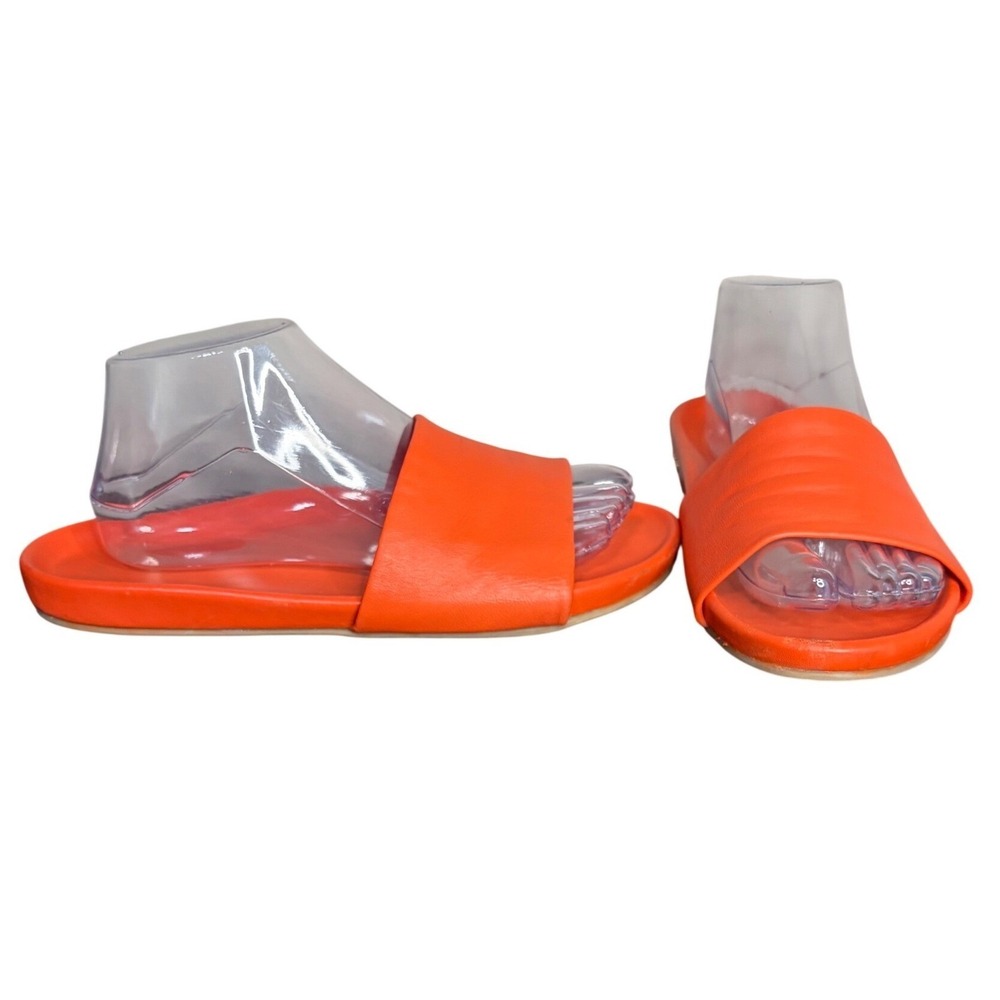 Beek Gallito‎ Slide Sandals in Tangelo Studded Minimalist Women's Size 9